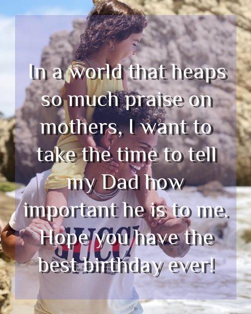 happy birthday wishes for father from son
